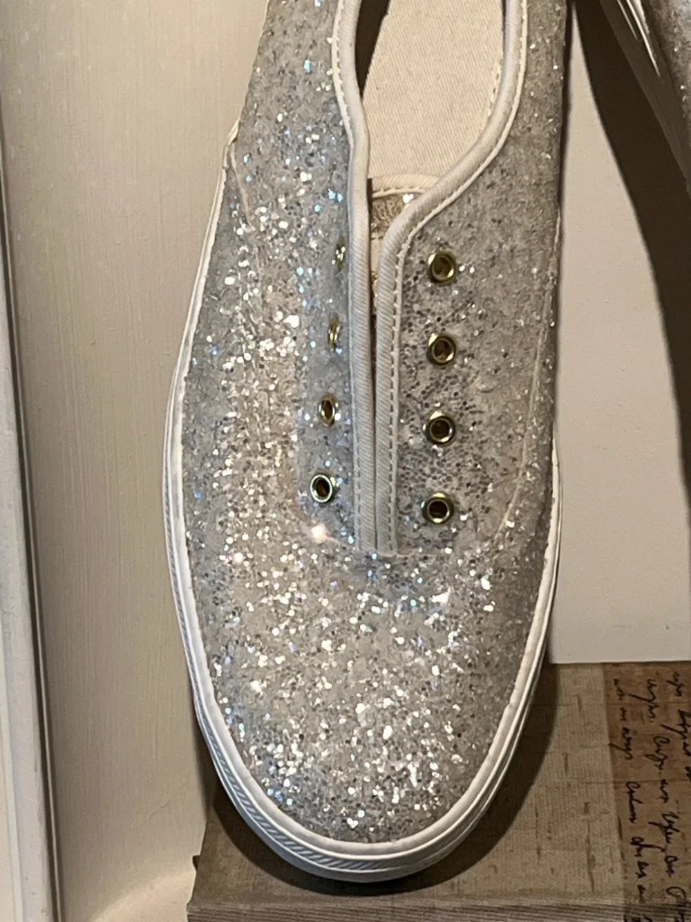 KEDS by Kate Spade Glitter Celebration Lace Up Sneakers - Sz 10 - NEW!!